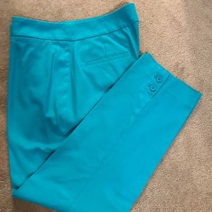 Talbots /Crop Pants. Turquoise size 8